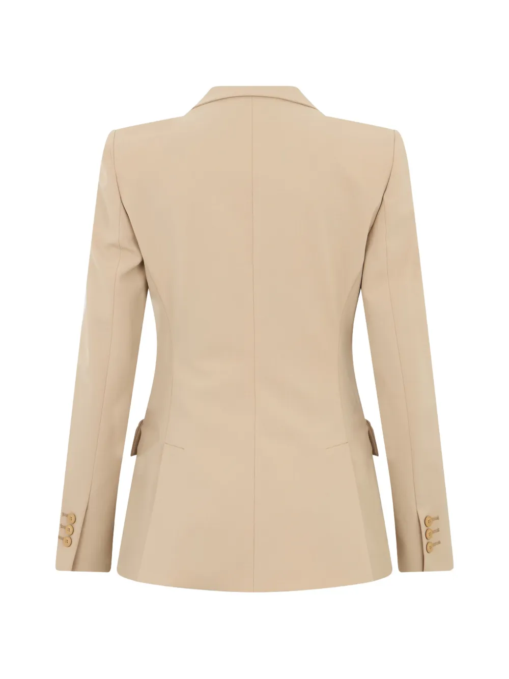 Alberta Ferretti Blazer met enkele rij knopen Beige