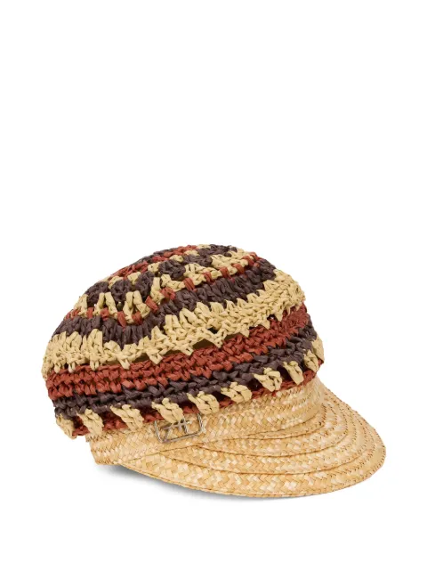 Alberta Ferretti sombrero con diseño trenzado