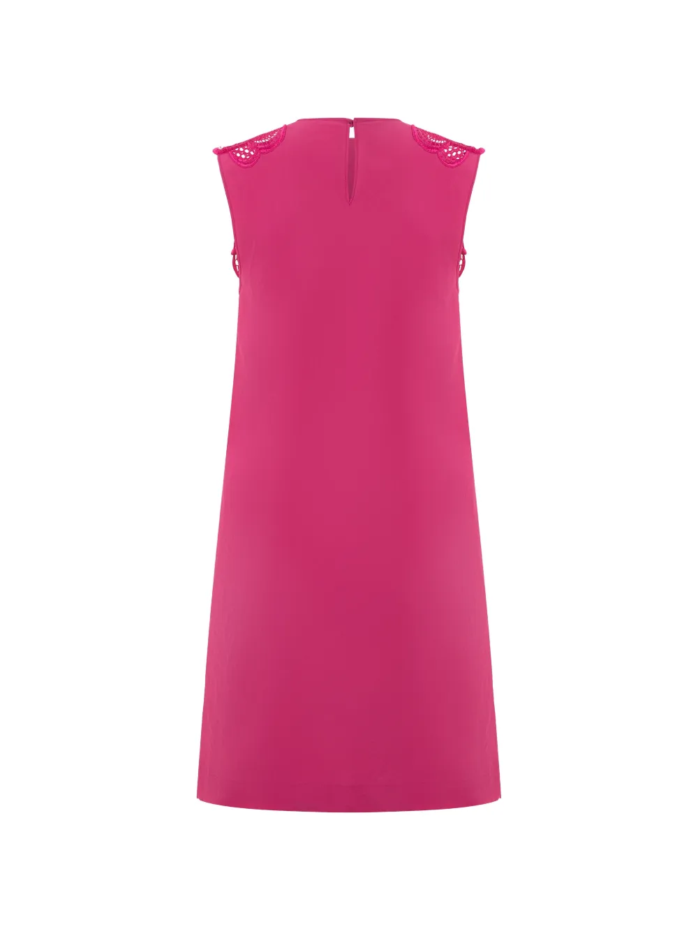 Alberta Ferretti Midi-jurk met kant Roze