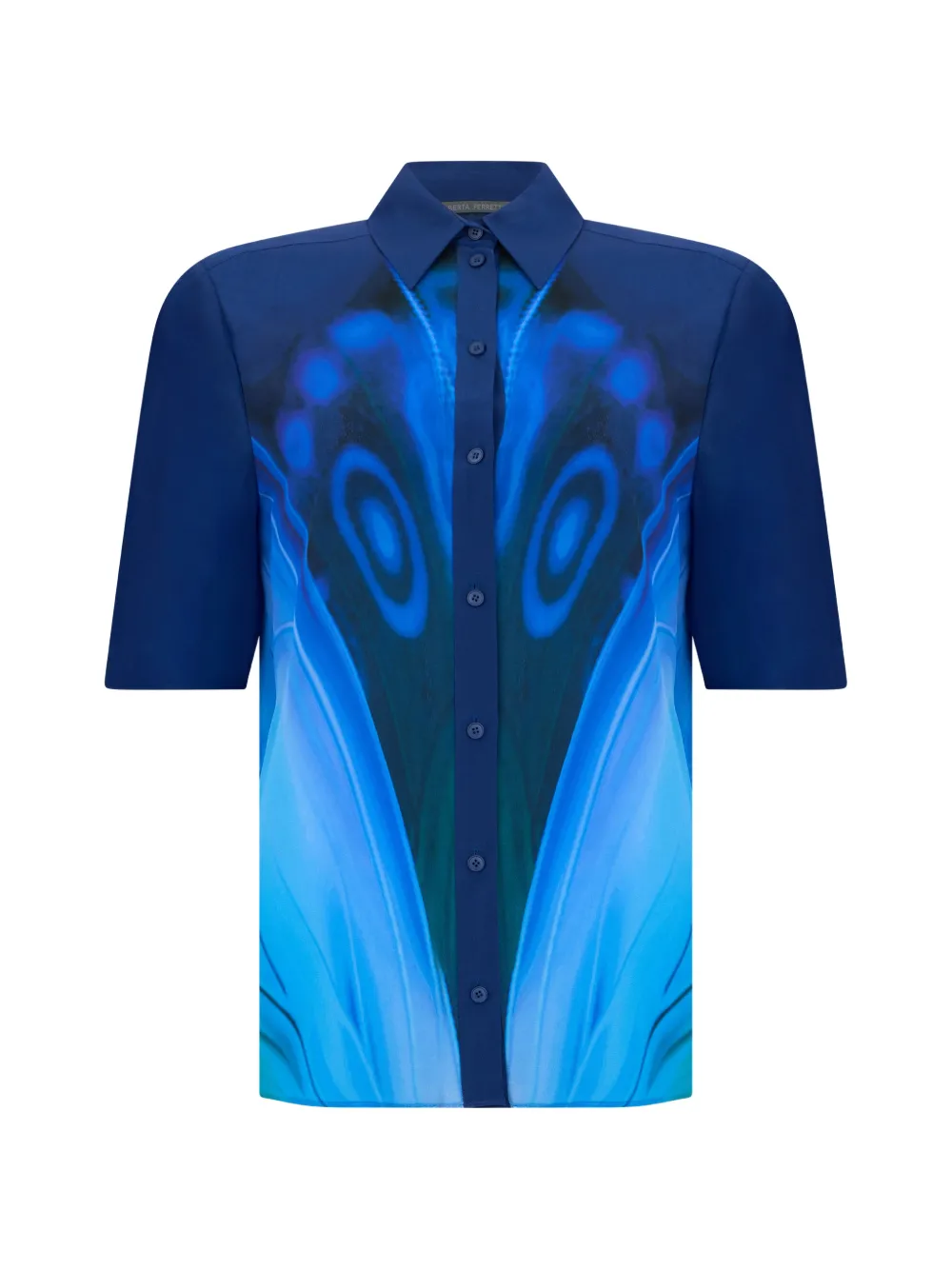 Alberta Ferretti butterfly-print silk shirt · 40