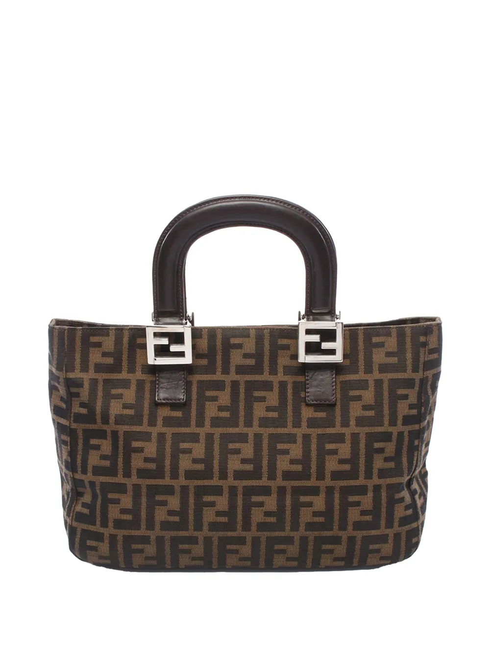 Fendi Pre-Owned Borsa a mano in tela con motivo Zucca 2000-2010 - Marrone