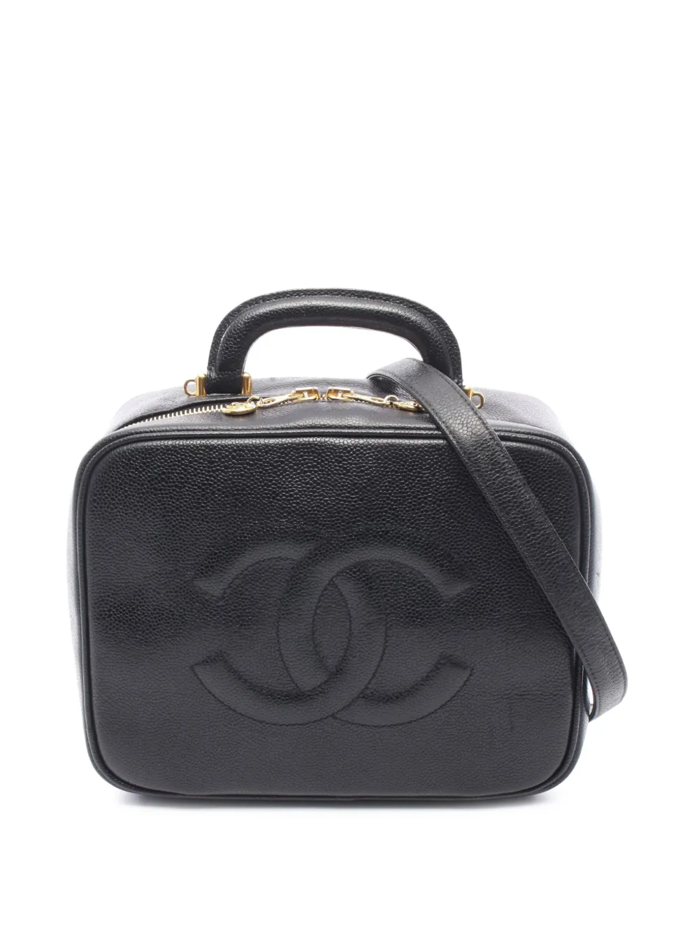 CHANEL Pre-Owned Trousse CC in pelle Caviar 1996-1997 - Nero