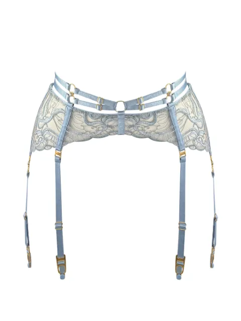 Bordelle Pearl embroidered suspender belt