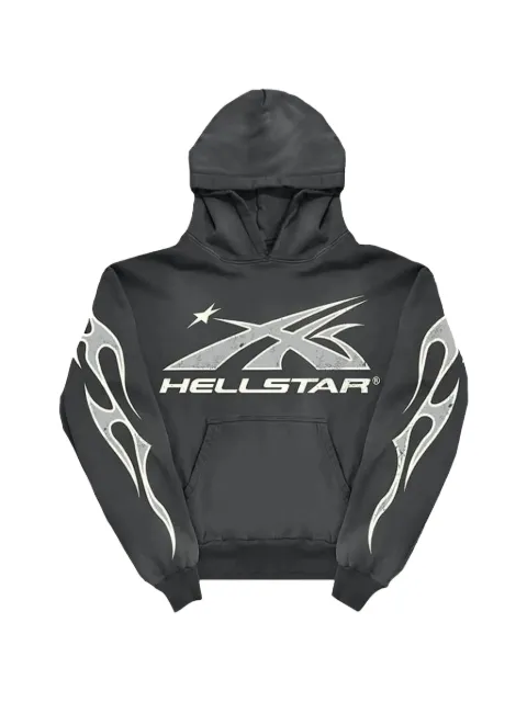 HELLSTAR flame-print hoodie