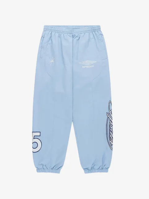 SP5DER Script Warm Up logo-embroidered track pants