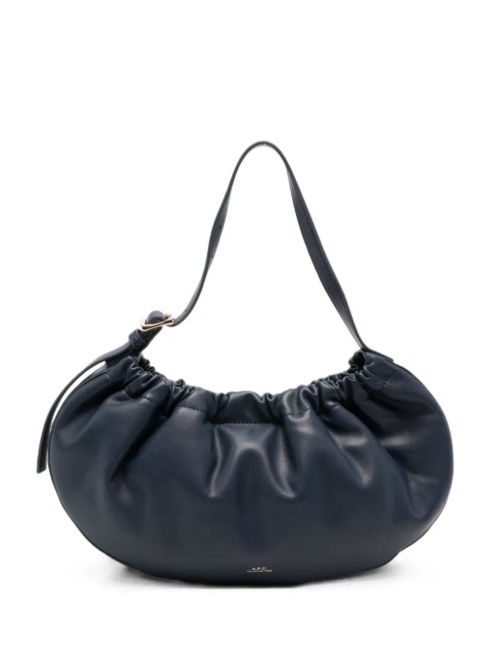A.P.C. ruched shoulder bag - Blu