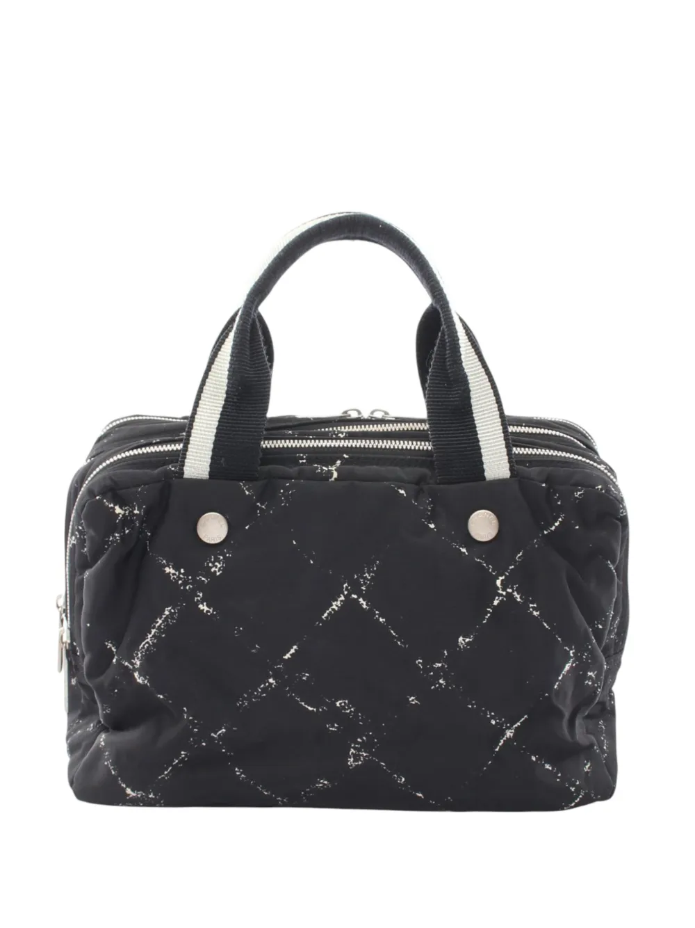 CHANEL Pre-Owned Borsa a mano Old Travel Line in nylon 1997-1999 - Nero