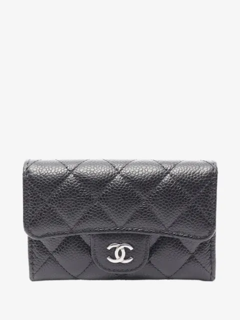 CHANEL Pre-Owned 2019 CC Quilted Caviar Case card holder