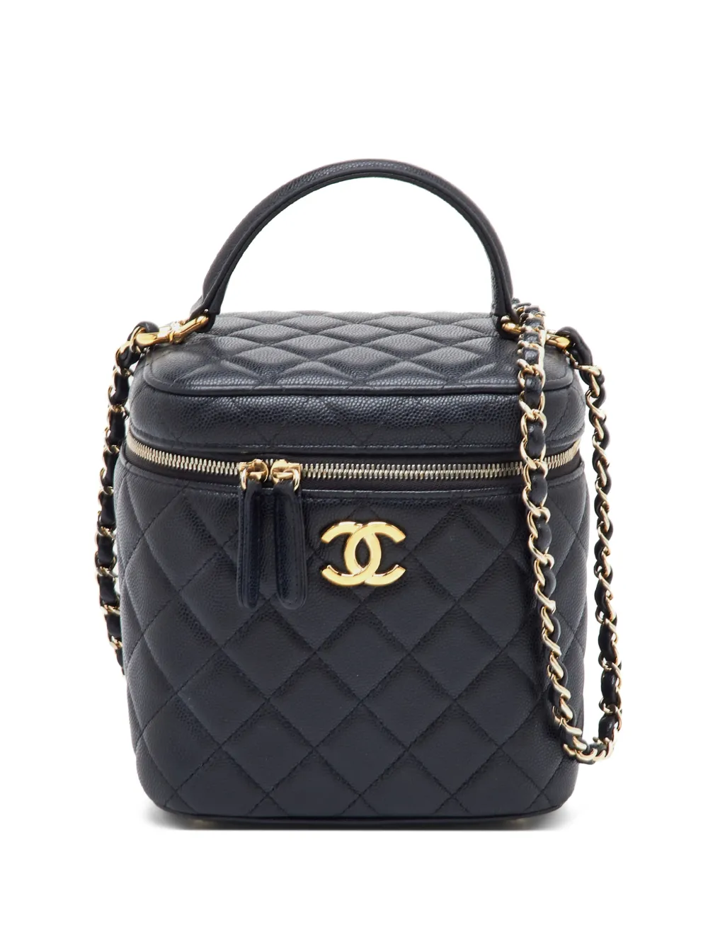CHANEL Pre-Owned 2021 quilted vanity case - Schwarz