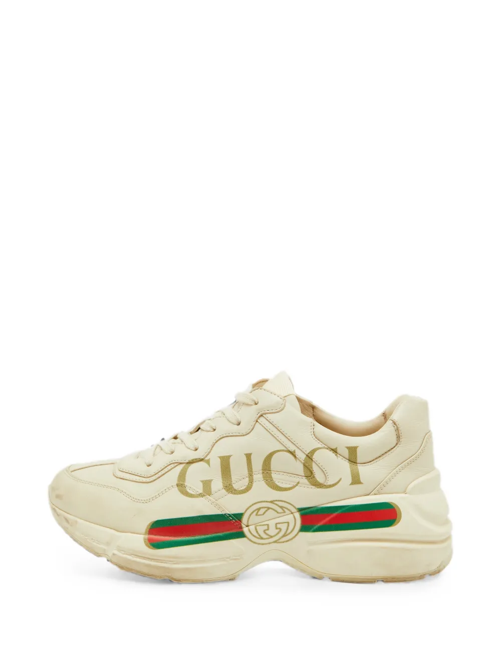 Gucci Pre-Owned Rhyton low-top sneakers - Toni neutri