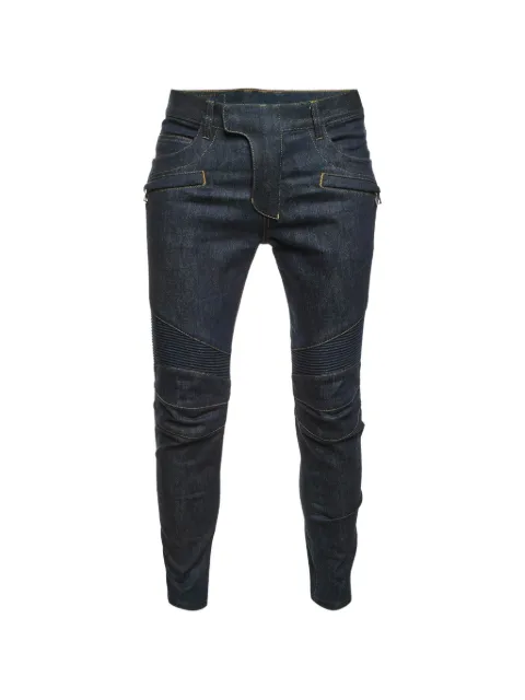 Balmain Pre-Owned slim-fit biker jeans