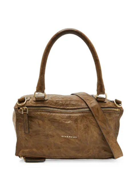 Givenchy Pre-Owned Pandora crackle-leather satchel bag