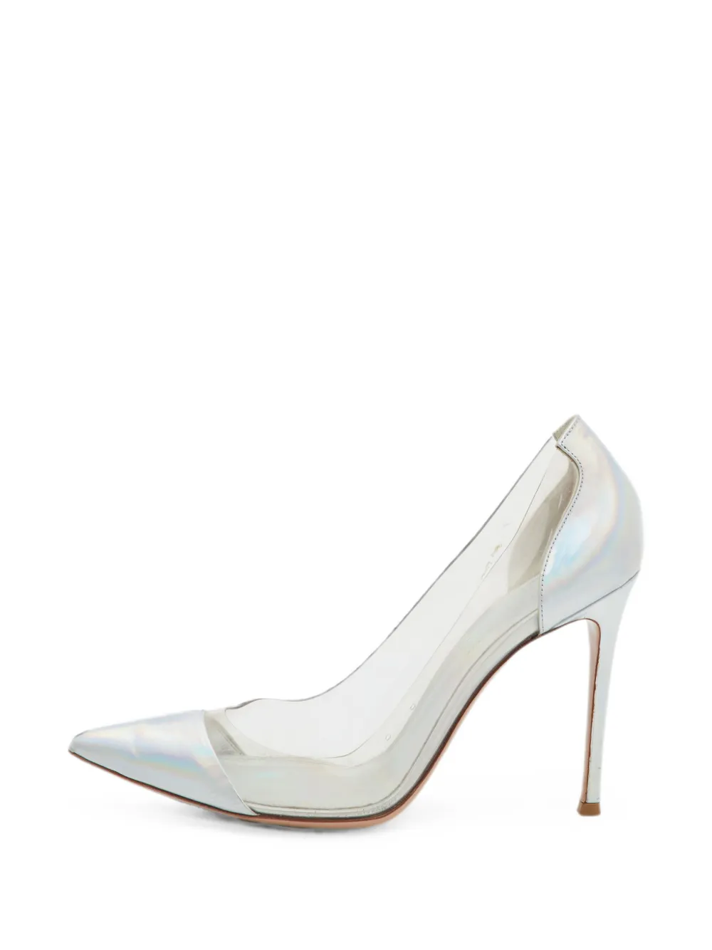 Gianvito Rossi Plexi holographic pumps - Argento