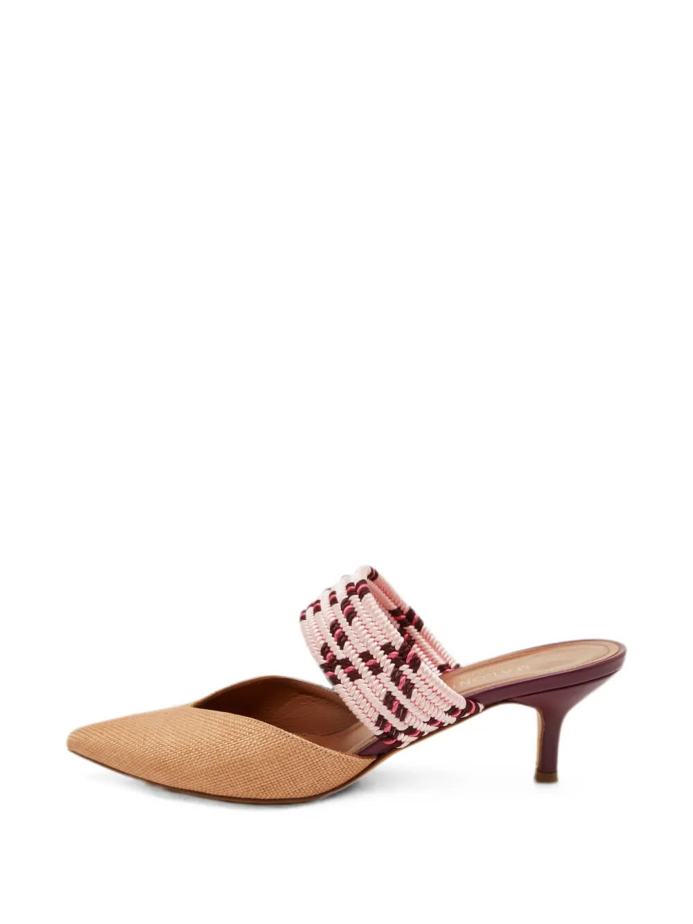 Malone Souliers Maisie cord heeled mules - Nude