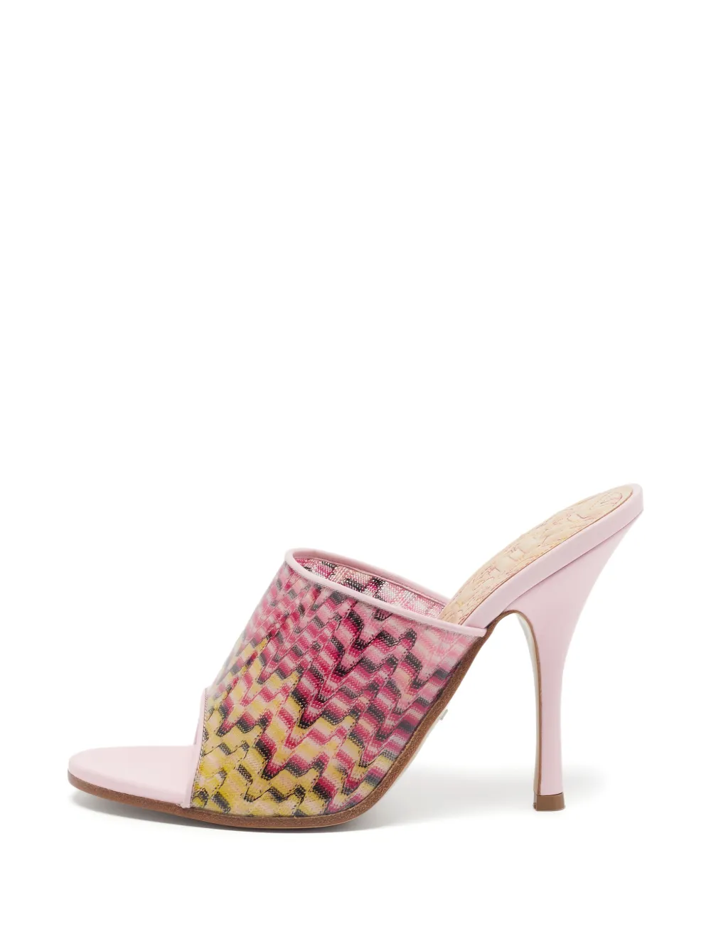 Missoni Pre-Owned sandales à brides zig-zag - Rose Missoni Pre-Owned sandales à brides zig-zag - Rose