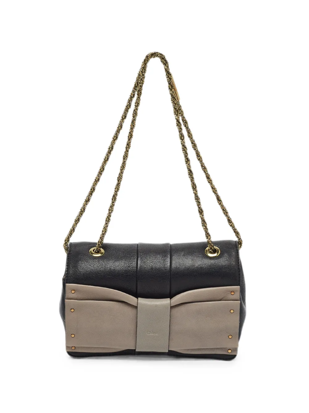 Chloé Pre-Owned June bow shoulder bag - Black