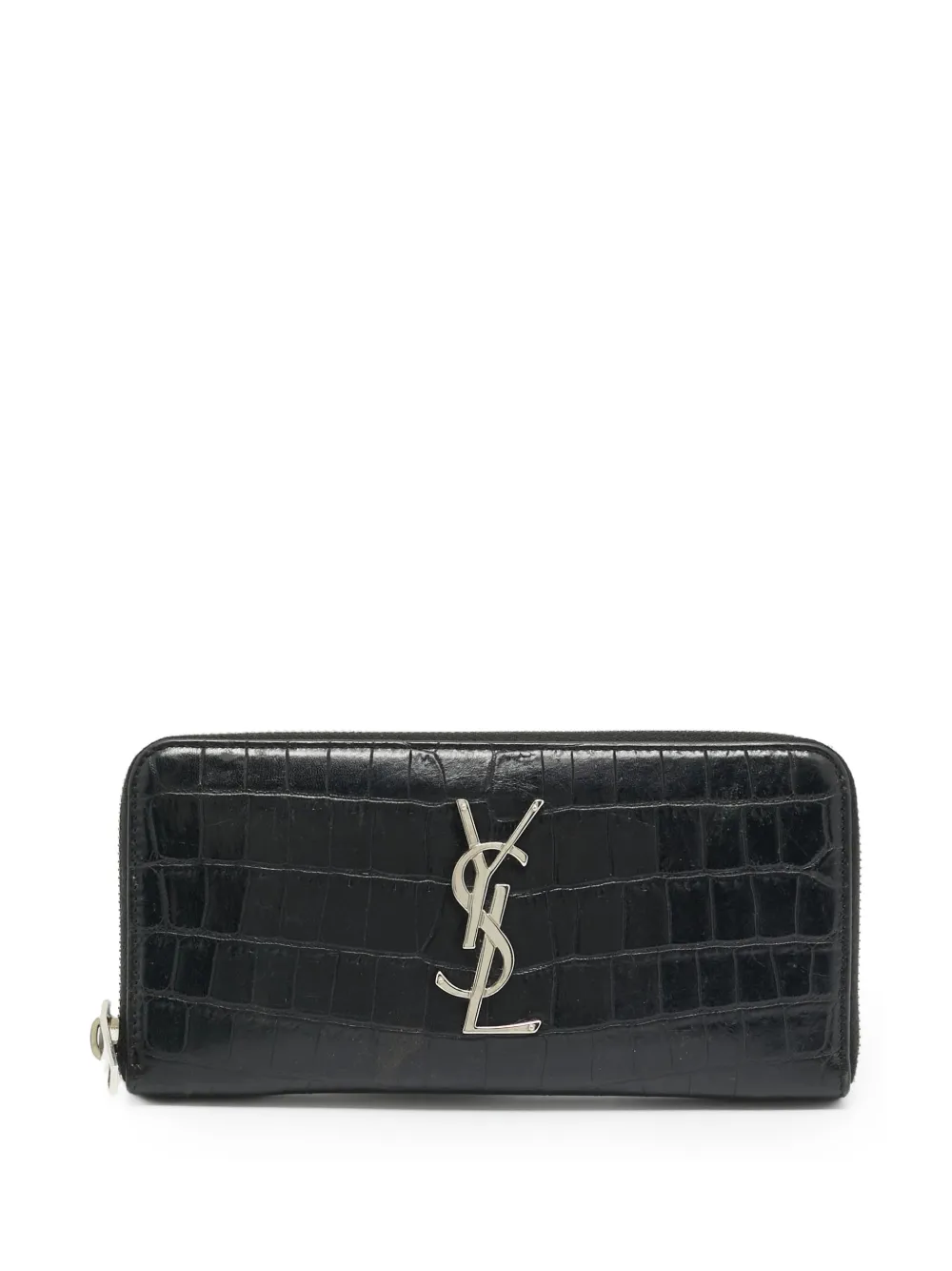 Saint Laurent Pre-Owned 2017 Cassandre leather wallet - Schwarz