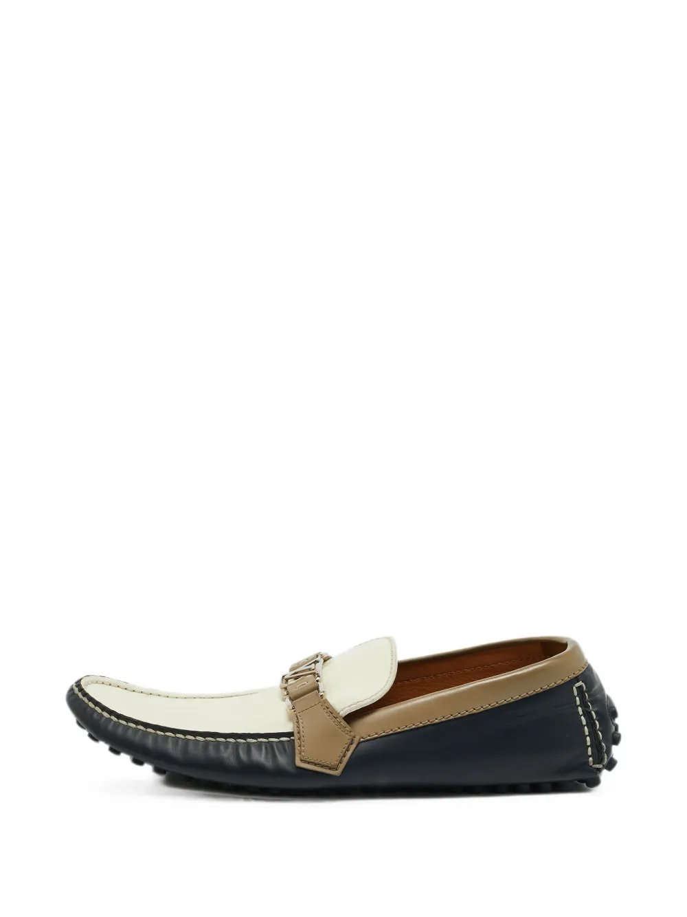 Louis Vuitton Pre-Owned Hockenheim leather loafers - Weiß