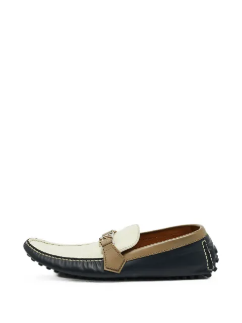 Louis Vuitton Pre-Owned Hockenheim leren loafers