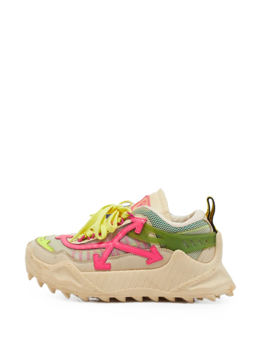 Off-White Pre-Owned Odsy 1000 mesh sneakers - Nude
