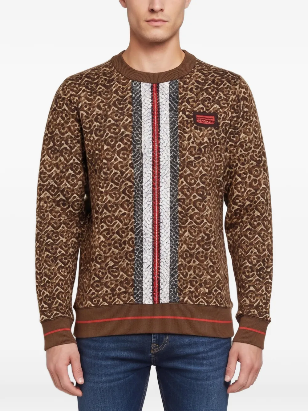 Burberry Pre-Owned Sweatshirt mit Monogramm-Print - Braun