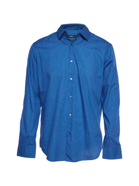 BOSS Eliott geometric-print shirt