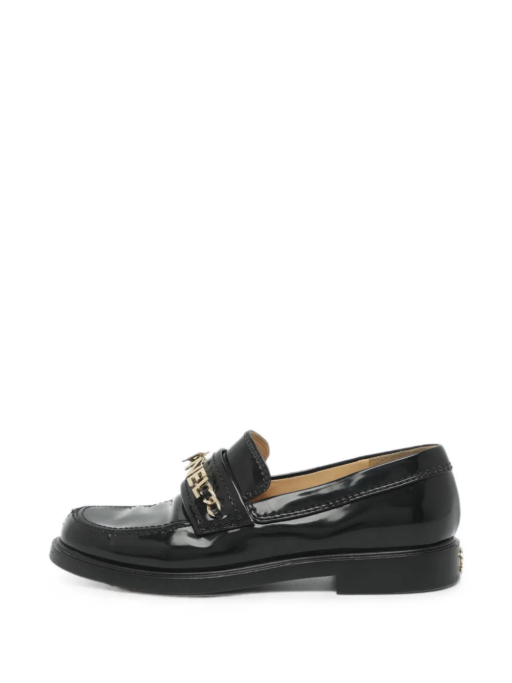 CHANEL Pre-Owned Loafer mit Logo - Schwarz