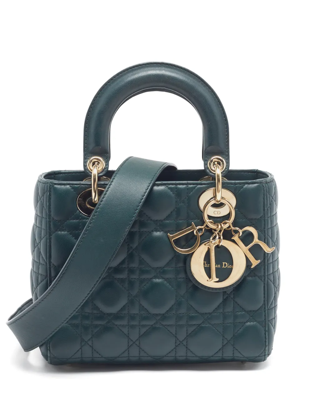 Christian Dior Pre-Owned 2020 small Lady Dior My ABCDior leather tote bag - Green