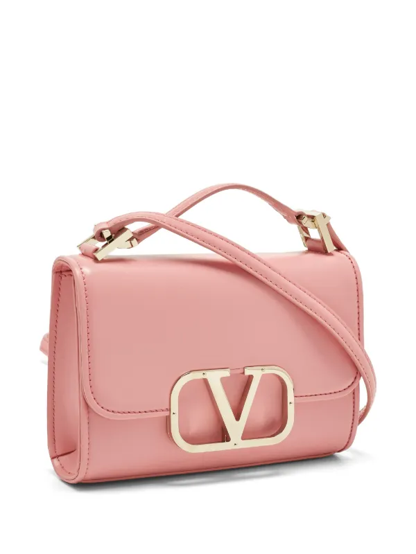 Valentino Garavani Pre-Owned Vロゴ レザー ショルダーバッグ 