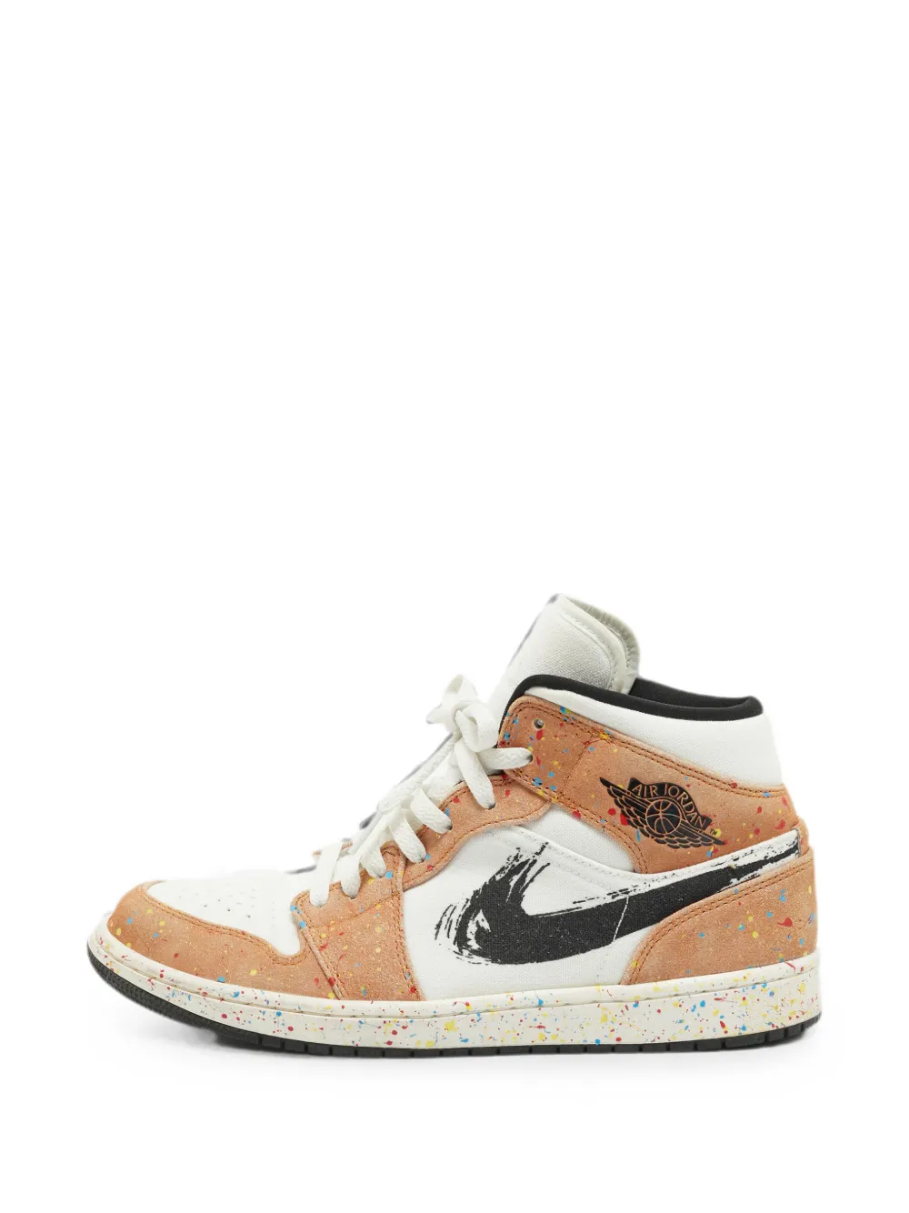 Jordan Air Jordan 1 Mid SE Brushstroke sneakers - Weiß