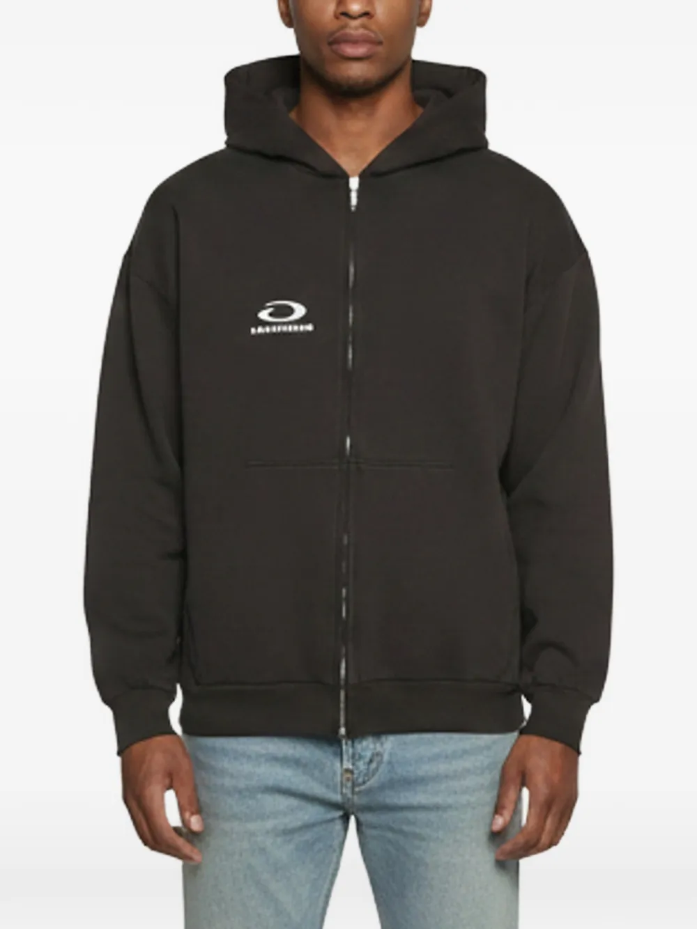 Balenciaga Pre-Owned Inside Out zip-up hoodie - Schwarz