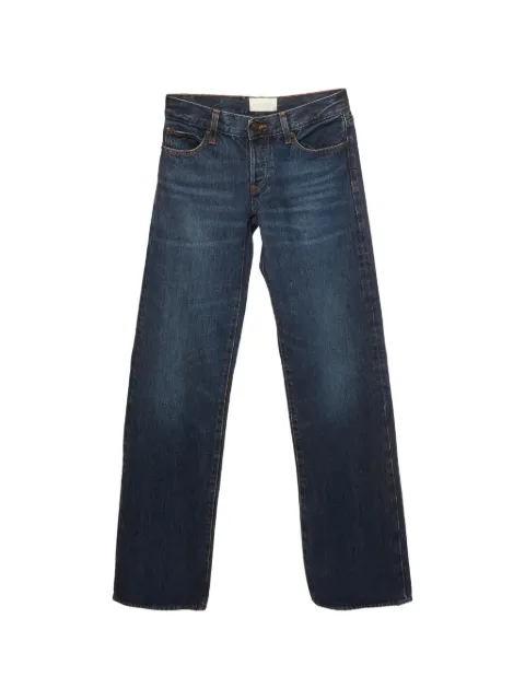 FRAME x Amelia Gray logo-patch wide-leg jeans