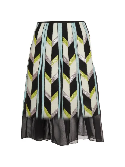 PUCCI Pre-Owned minifalda con lentejuelas y motivo chevron