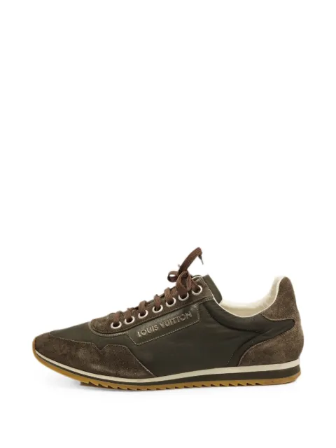 Louis Vuitton Pre-Owned panelled lace-up sneakers