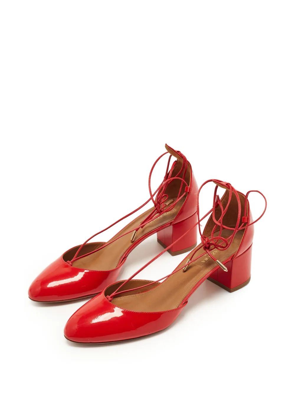 Aquazzura Alexa strapped pumps - Rosso