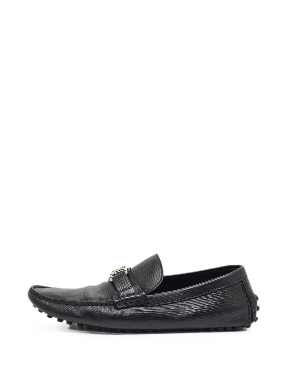 Louis Vuitton Pre-Owned Hockenheim leather loafers - Schwarz