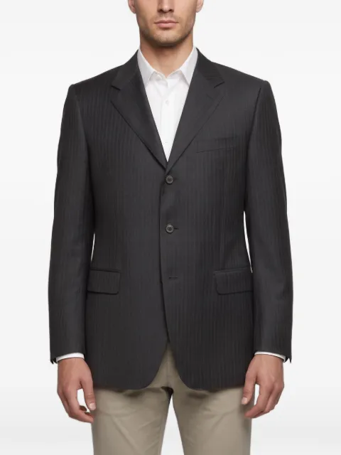 Canali pinstripe single-breasted blazer