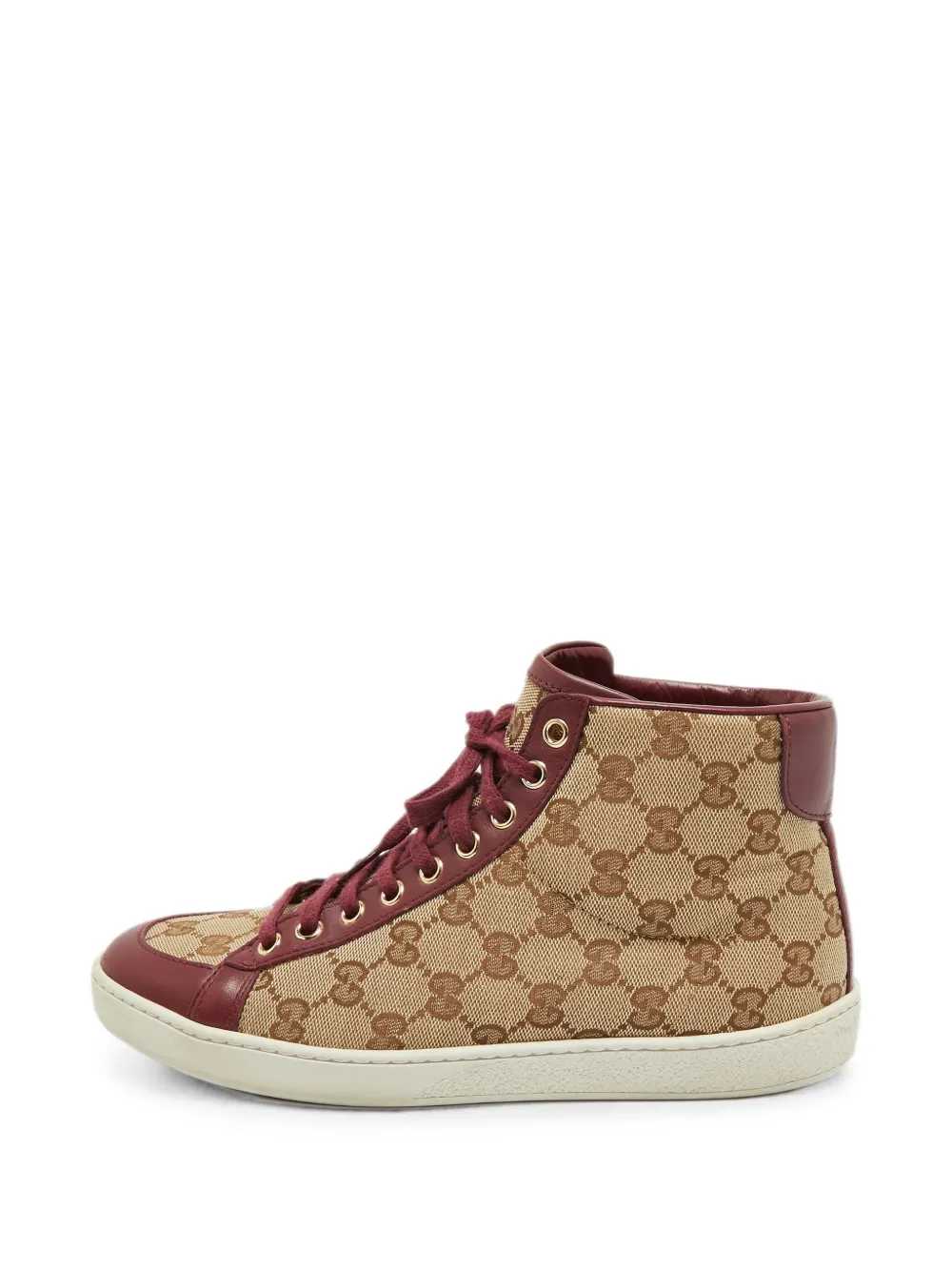Gucci Pre-Owned lace-up sneakers - Nude