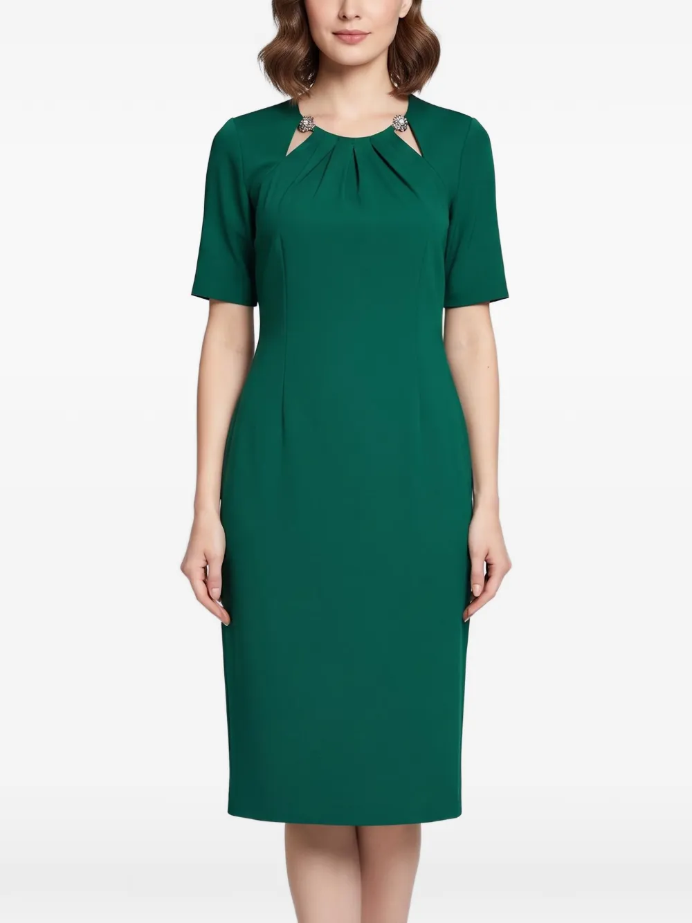 Roberto Cavalli Vintage Verziertes Kleid mit offenem Rücken - Grün