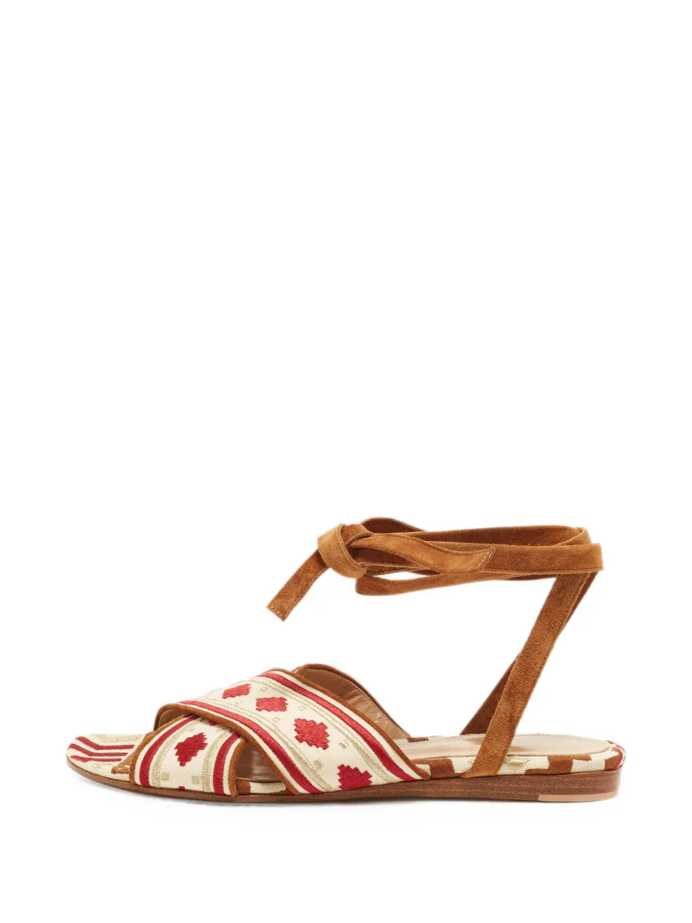 Gianvito Rossi open-toe ankle-tie sandals - Toni neutri
