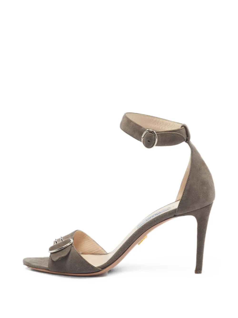 Prada Pre-Owned buckle-detail ankle-strap sandals - Grau