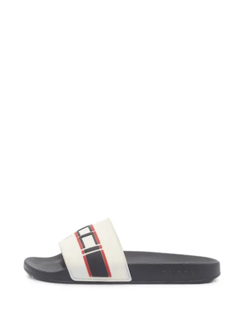Gucci Pre-Owned logo-detail slides