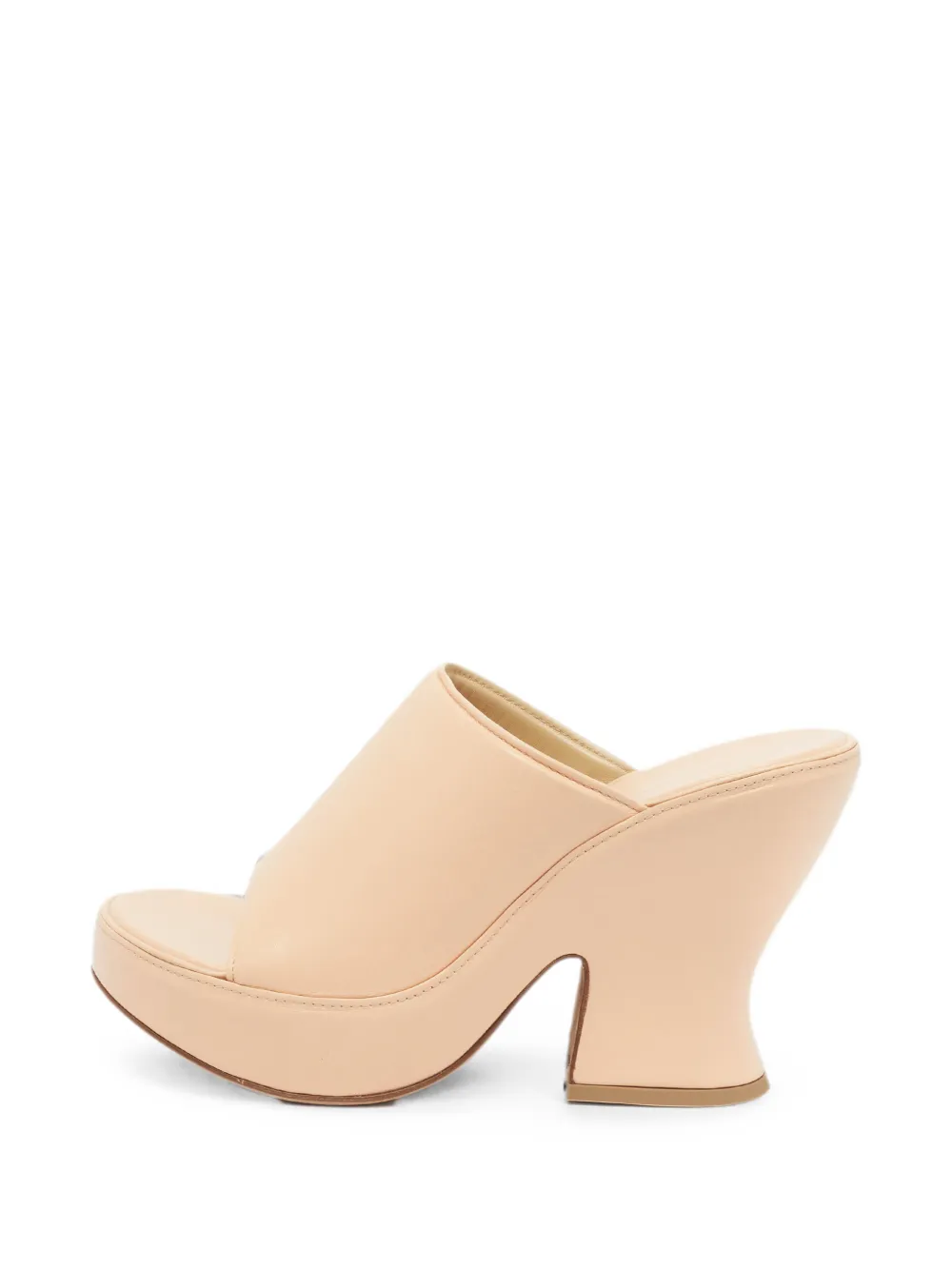 Bottega Veneta Pre-Owned Lagoon platform mules - Nude