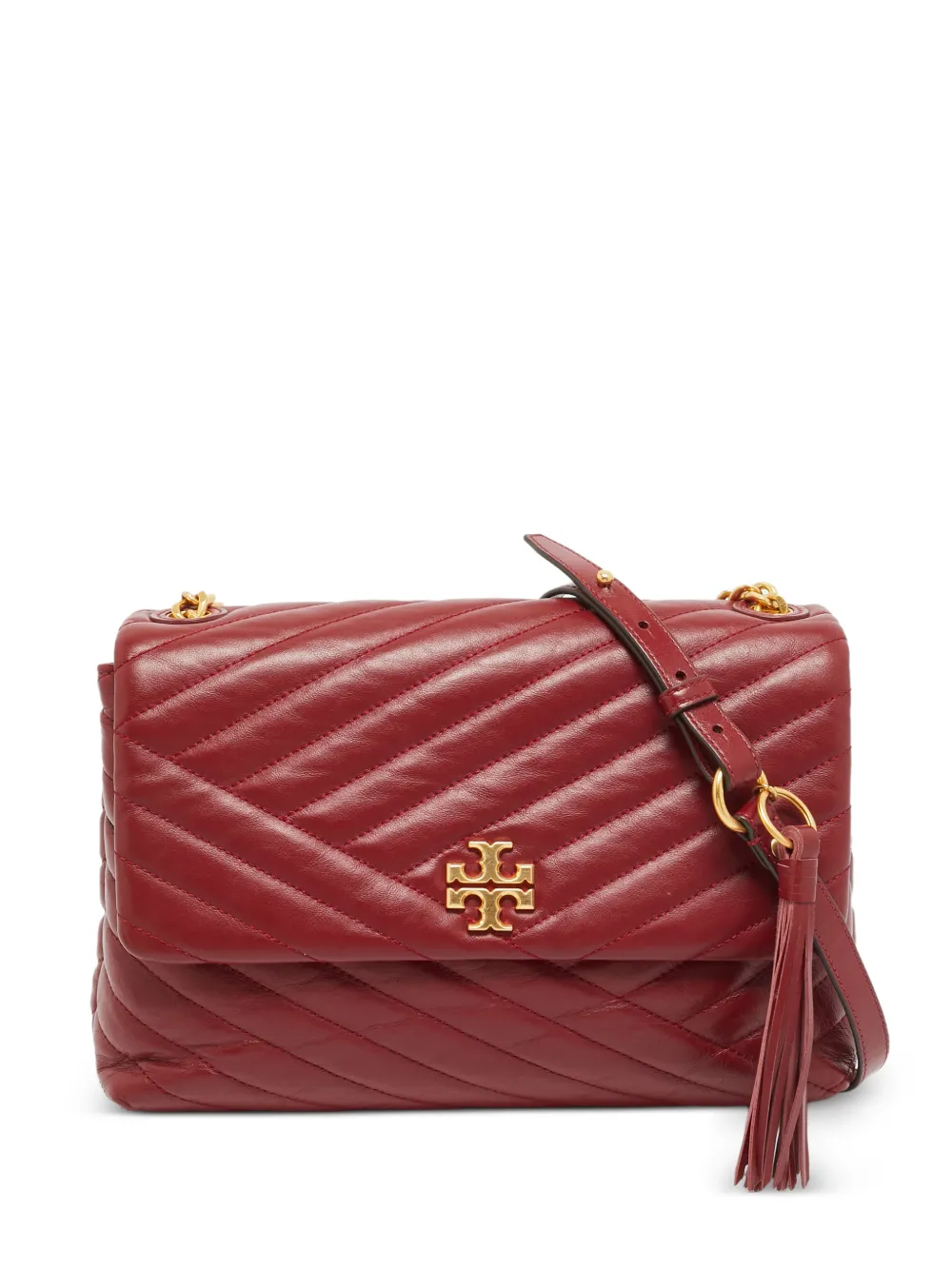 Tory Burch Kira chevron-quilted shoulder bag - Rosso
