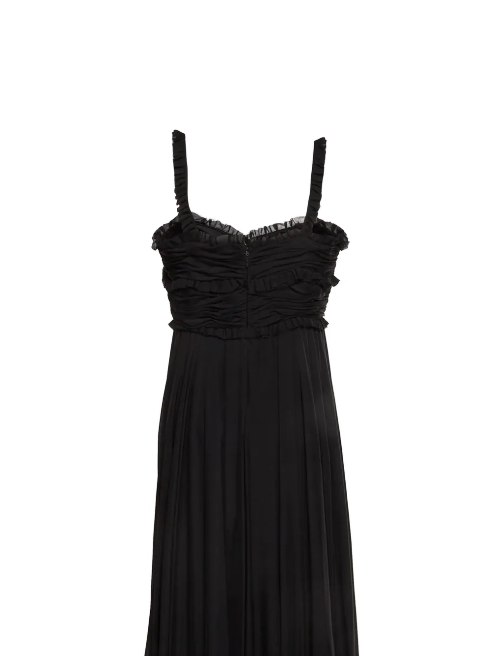 Carolina Herrera Vintage robe-bustier à coupe longue - Noir