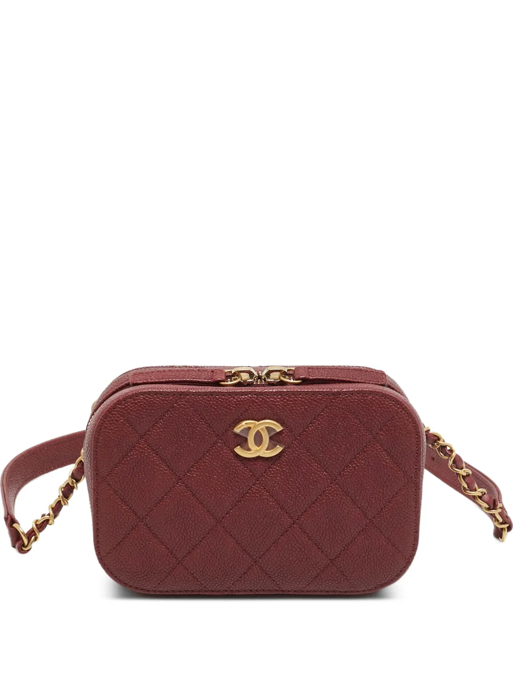 CHANEL Pre-Owned 2019-2020 Chic Trip quilted belt bag - Red
