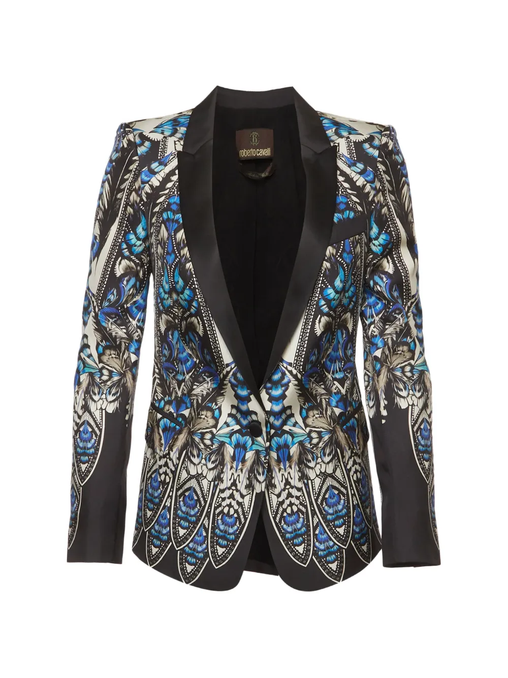 Roberto Cavalli Vintage satin single-breasted blazer - Schwarz