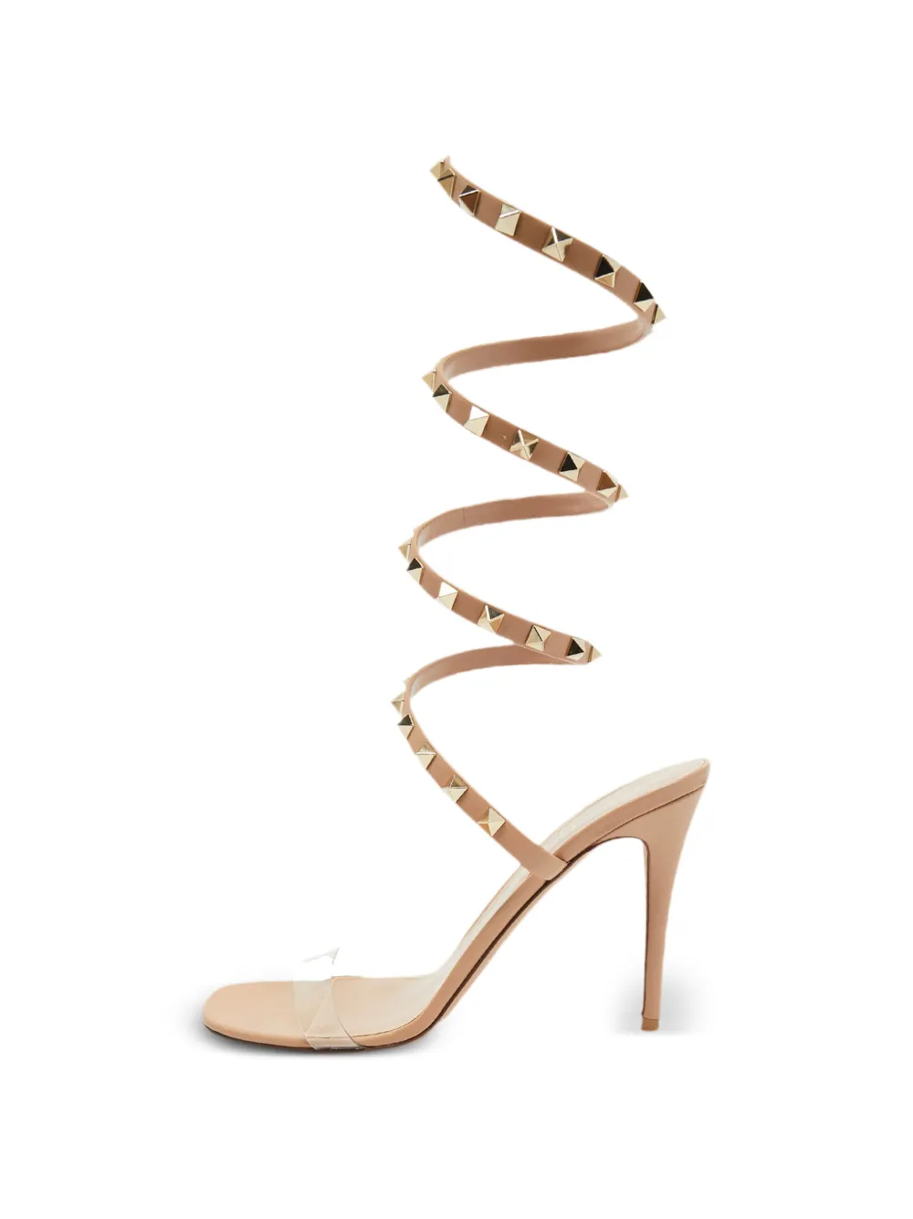 Valentino Garavani Pre-Owned Rockstud spiral sandals - Bianco