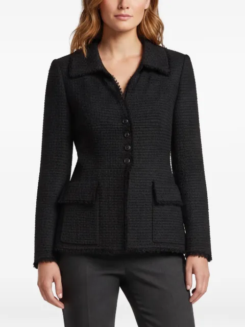 CHANEL Pre-Owned tweed flared-hem jacket