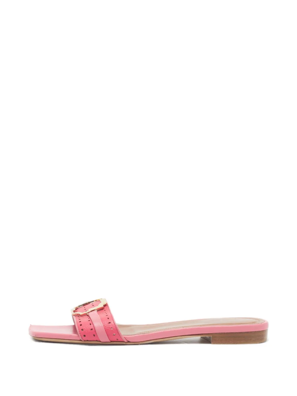 Malone Souliers Gena buckle-detail flat sandals - Pink